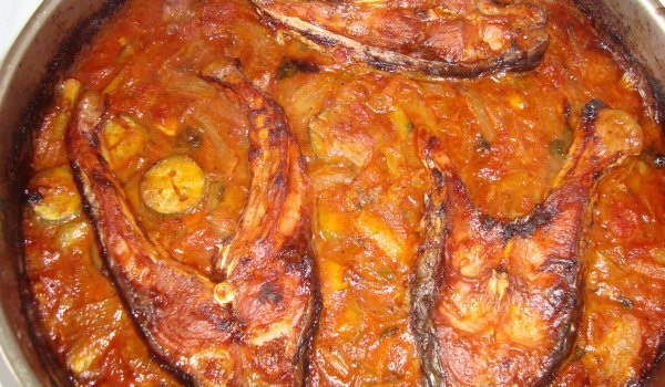 Шаран плакия с праз