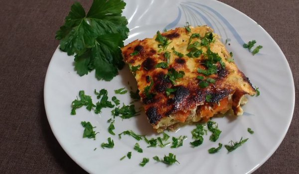 Шарена лятна гозба с кайма, патладжан и гъби