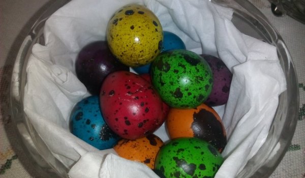 Шарени пъдпъдъчи яйца