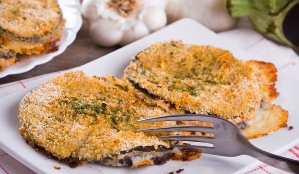 Шницели от патладжани и сирене