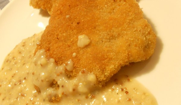 Шницели с горчичен сос