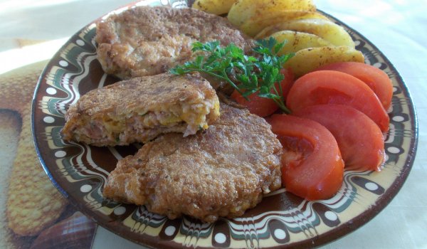 Шницели с тиква и овесени ядки