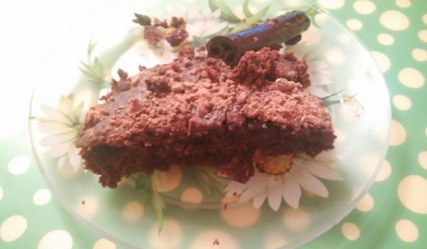 Шоколадов кекс без яйца и масло