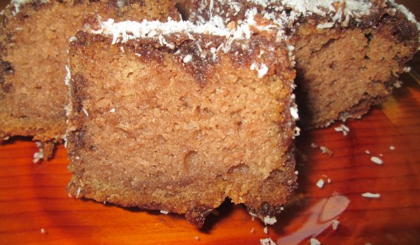 Шоколадов кекс с маслено-шоколадова глазура