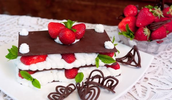 Шоколадов милфьой с маскарпоне