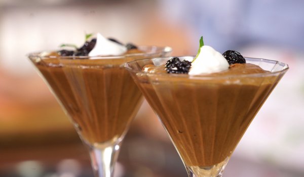 Шоколадов мус с компот и уиски