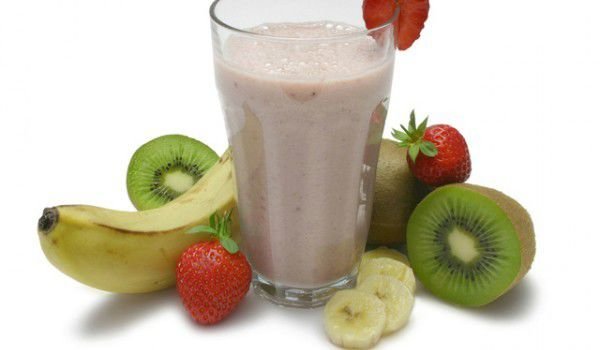 Шоколадов шейк с парченца банан