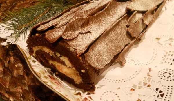 Шоколадово коледно дръвче - Buche de Noel