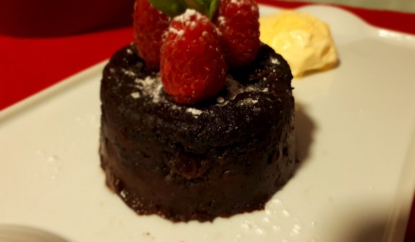 Шоколадово суфле в микровълнова