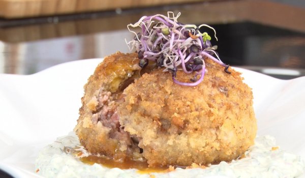 Шотландски яйца с пушена сьомга