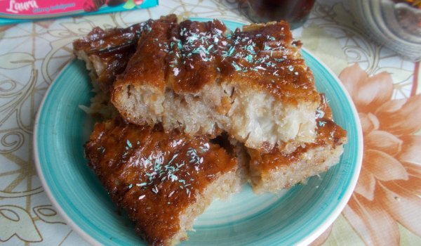 Сиропирана баница с какао и кокос