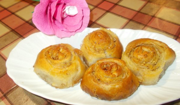 Сиропирани охлюви с мая