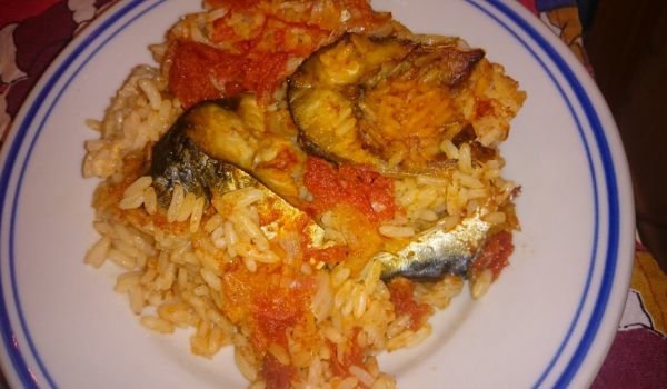 Скумрия плакия с ориз