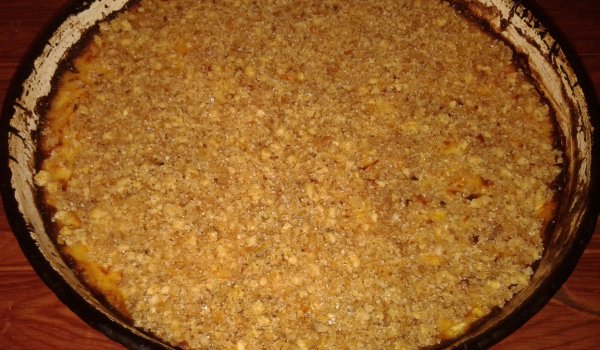 Сладки макарони на фурна с орехи