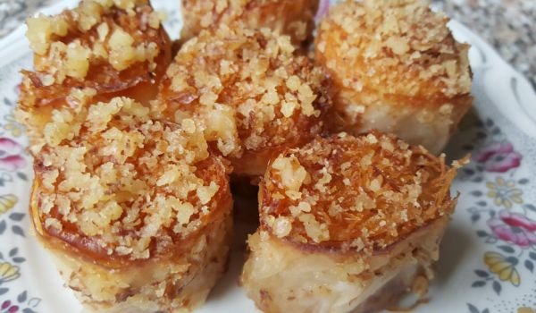Сладки рулца с кадаиф