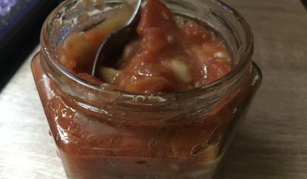 Сладко от банани и праскови
