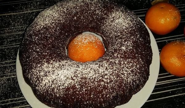 Сладък кекс с мандарини