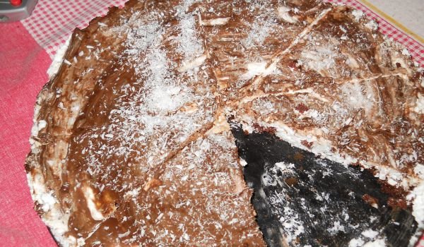 Сметанов сладкиш с кокос и шоколад