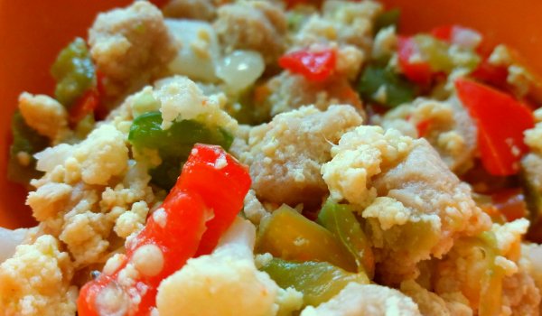 Соеви хапки с грах, царевица и зеленчуци