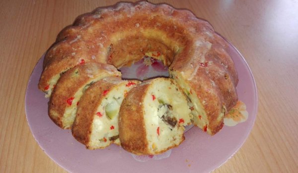 Солен кекс с прясно мляко