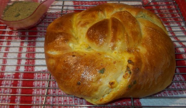 Солен охлюв с ориз и сирене