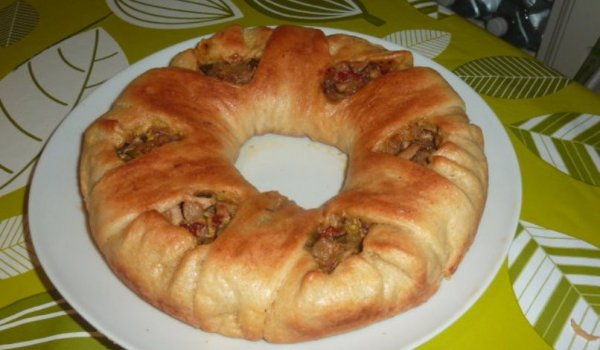 Солен венец с гъби