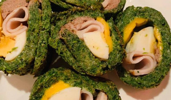 Солена спаначена палачинка