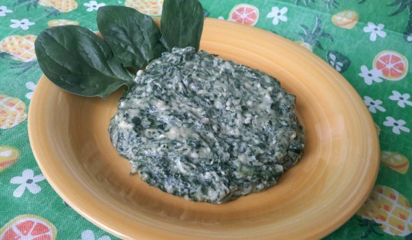 Спаначена каша с извара