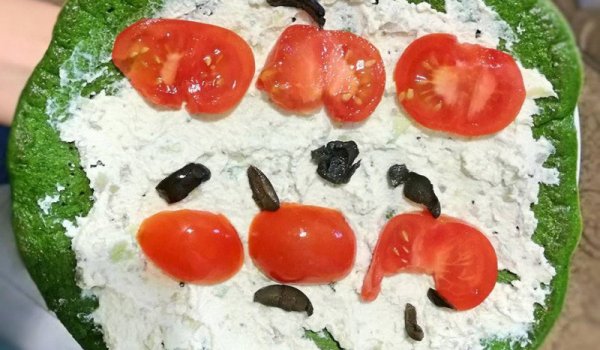 Спаначена палачинка с кокосово брашно