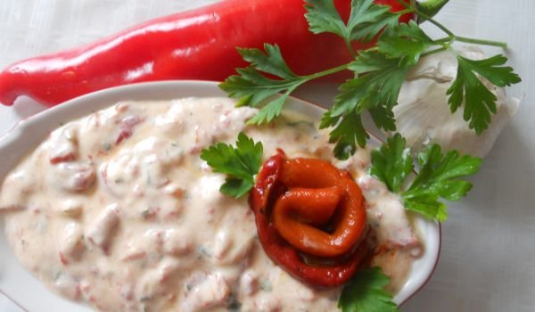 Студена супа с печени чушки