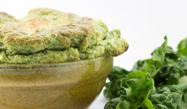 Суфле със спанак и грах