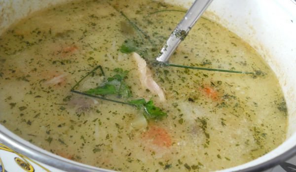 Супа от домашна кокошка