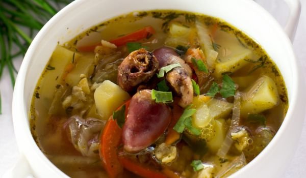 Супа от пилешки сърца