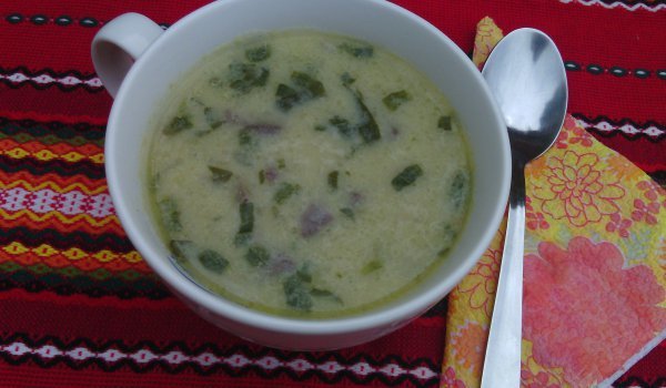 Супа с агнешки дреболии, ориз и картифи