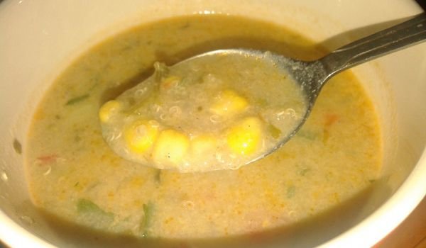 Супа с киноа и царевица