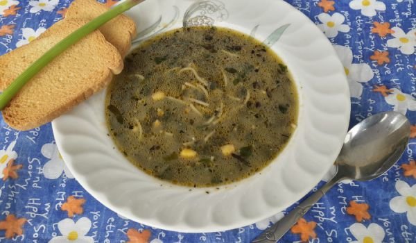 Супа с лапад и царевица