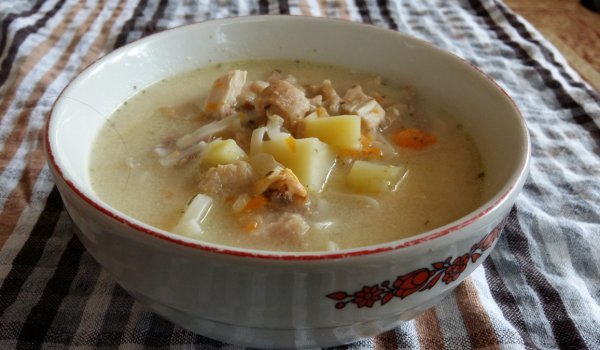 Супичка с кокошка без капка олио