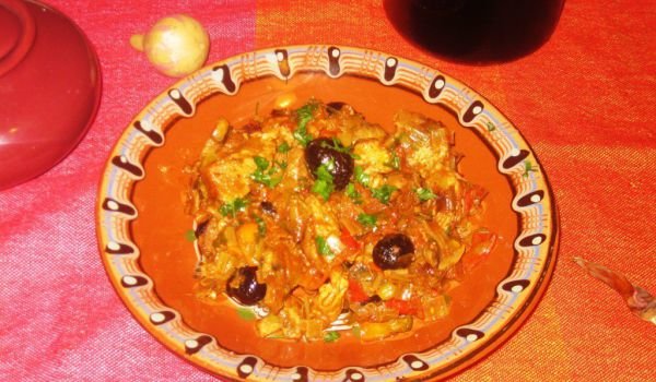 Свинска кавърма с маслини