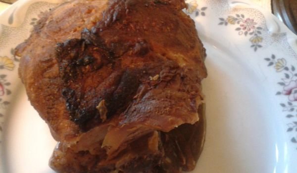 Свинска плешка с горчица