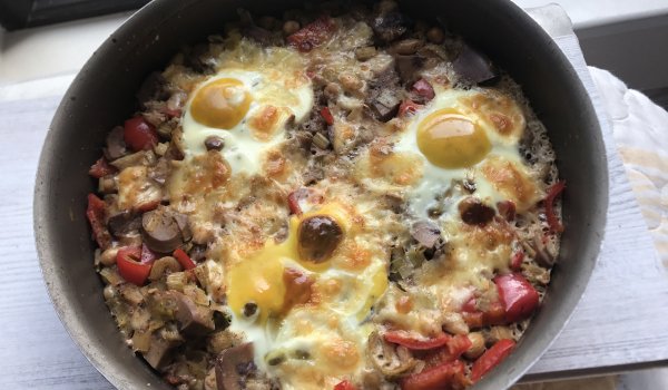 Свински бъбреци в гювече