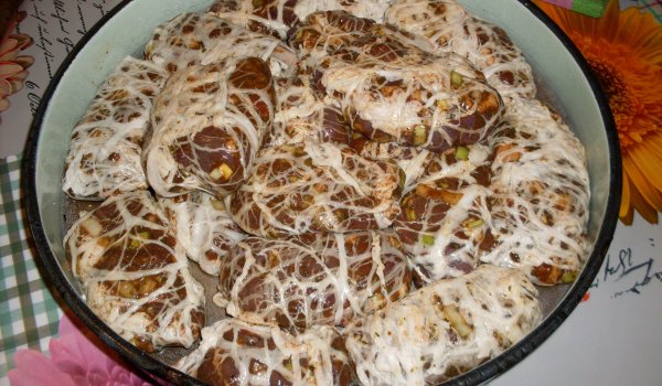 Свински дроб в було с праз