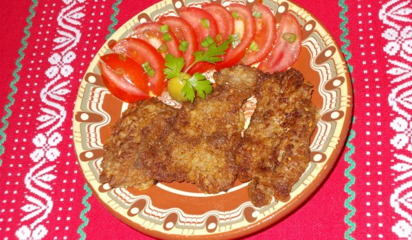 Свински филенца пане
