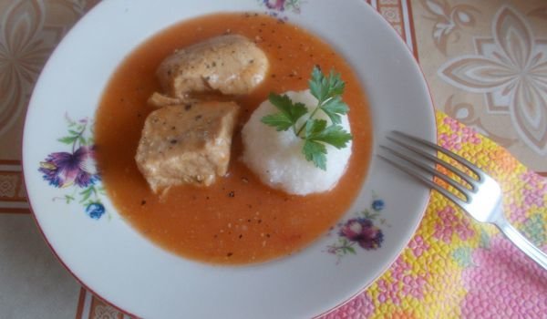 Свински хапки с бял ориз