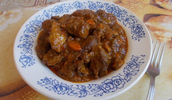 Свински хапки с праз и моркови