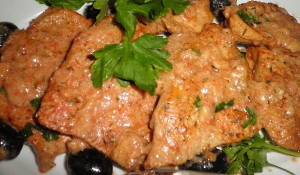 Свински карета с къри и кисело мляко