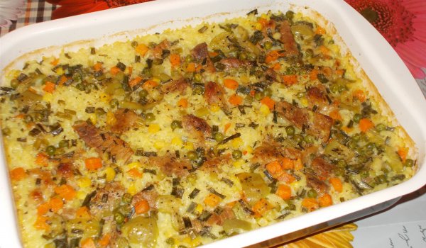Свински Мръвки с Ориз на Фурна