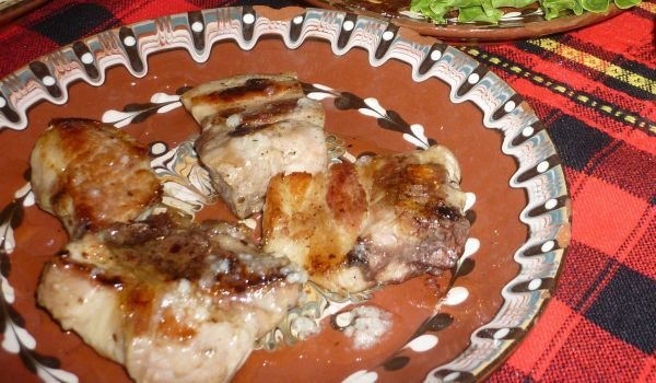 Свински ребърца с мед и чесън