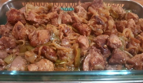 Свинско месо с дреболийки