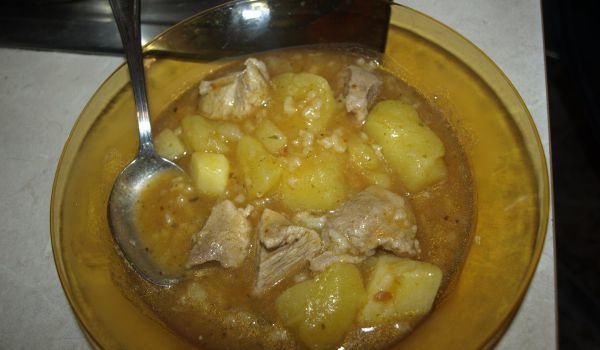 Свинско с картофи и ориз