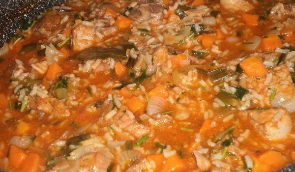 Свинско с ориз и домати
